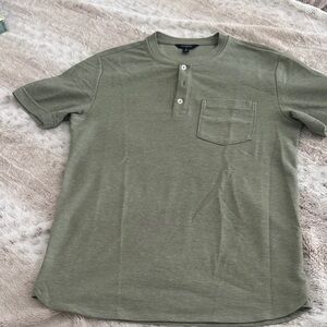 Olive Green Men's Banana Republic Polo Shirt size s